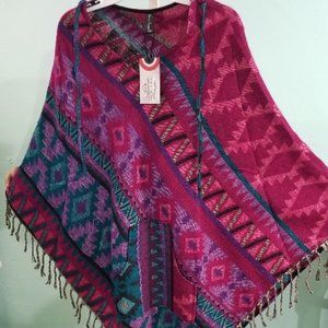 Sacred Threads Poncho Cape Shawl